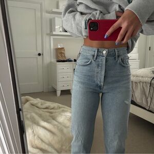 Citizens Of Humanity Light Blue Straight Leg Jeans